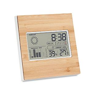 Weather station with bamboo front Turku