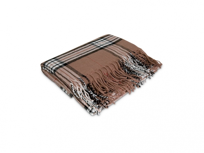 Acrylic tartan blanket