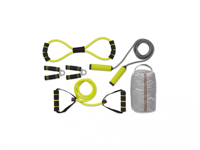 Fitness set in pouch