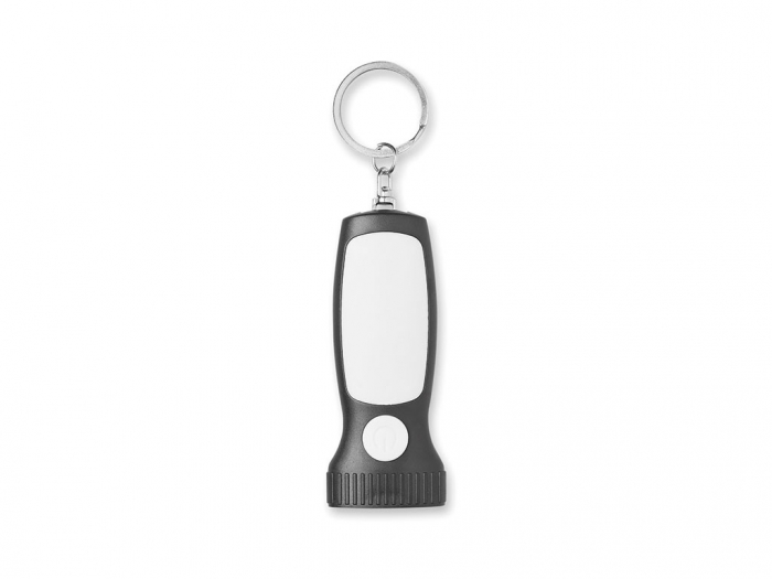 Key ring with light in torch