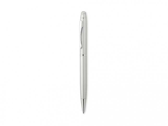 Aluminium ball pen with soft touch tip