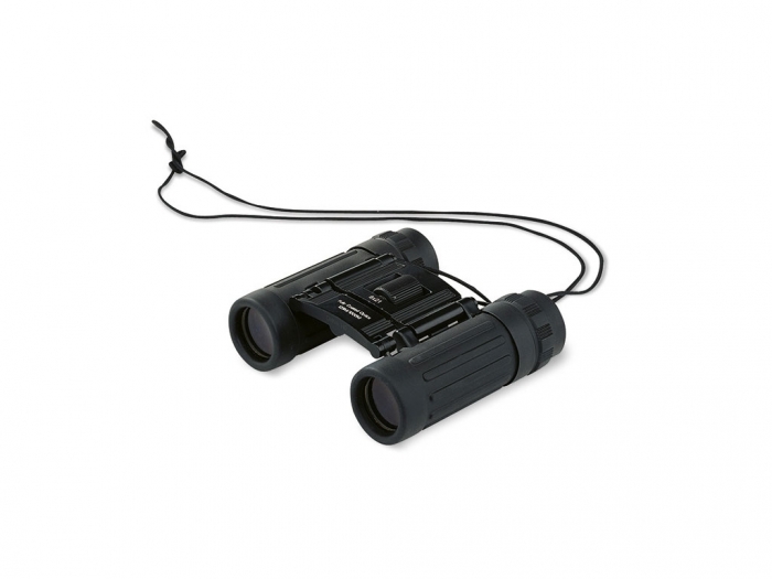 Binoculars with nylon travel case