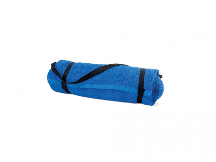 Foldable beach towel with pillow