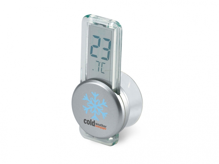 Thermometer with suction cup