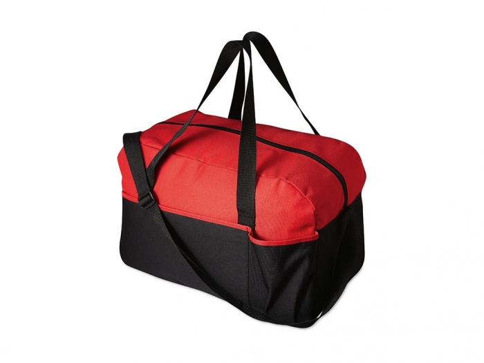 Colourful sport bag in 600D polyester.