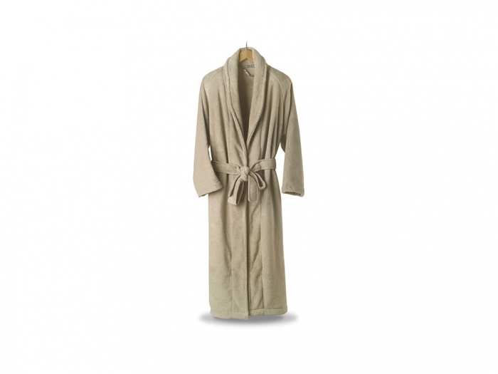 Long-sleeved bathrobe with pockets
