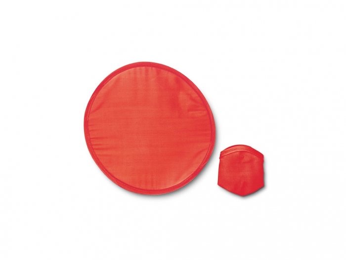 Foldable polyester frisbee