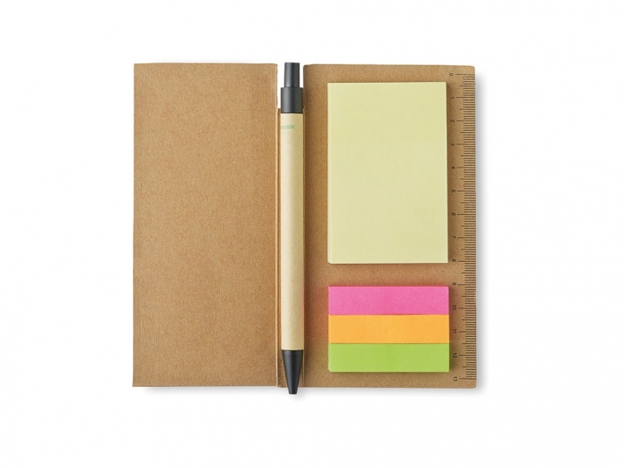 Sticky notes in paper card