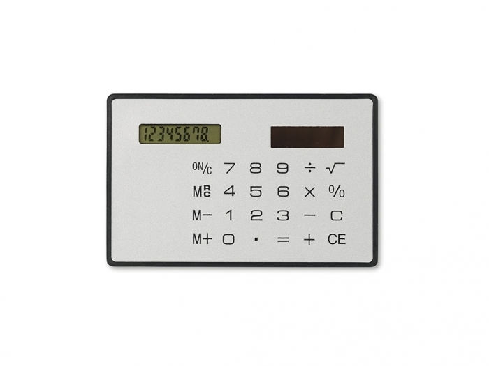 Solar 8 digit credit card size calculator