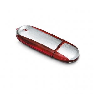 USB Flash Drive in oval metal case