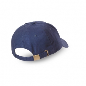 Baseball cap with adjustable rear strap