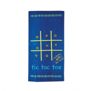 Tic Tac Toe beach towel game set