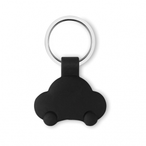 Car shaped key ring with token