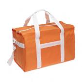 Sport bag in nonwoven with white trimmings