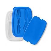 Lunch box with cutlery set