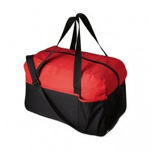 Colourful sport bag in 600D polyester.