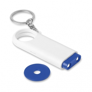 Key ring torch with token