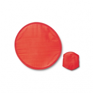 Foldable polyester frisbee