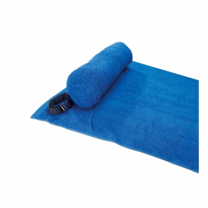 Foldable beach towel with pillow