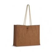 Jute shopper bag with rope handle