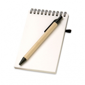 Notebook + pen