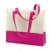 Shopping or beach bag in nonwoven material