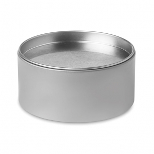 Candle in tin box with lid